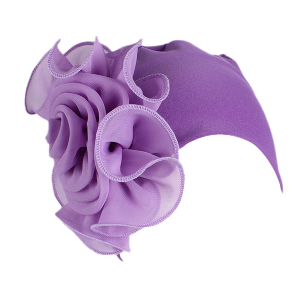 Digood Retro Floral Turban Hat for Women & Men - Vintage Big Flower Head Wrap Cap for Winter & Autumn - Perfect Birthday Gift for Her & Him - Great for Outdoor Activities, Travel & Fashion Accessories