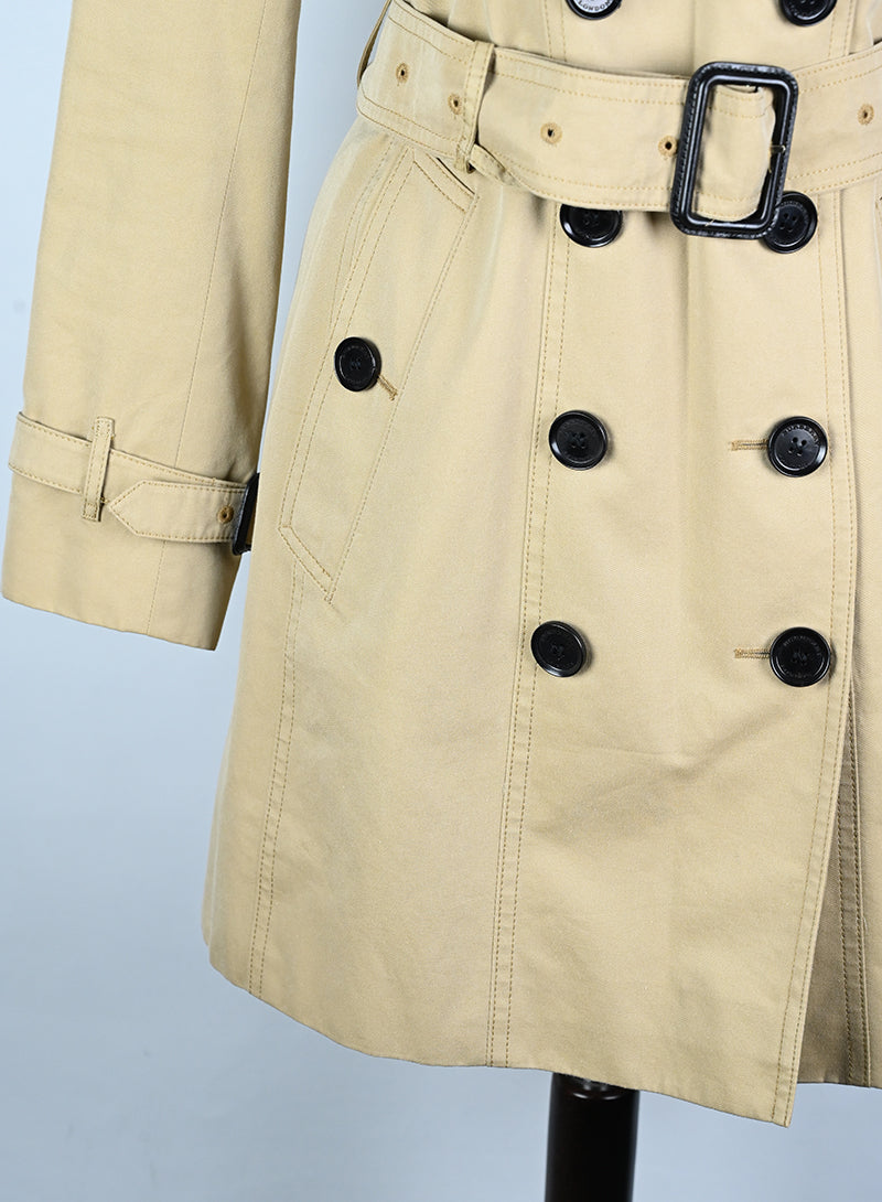 Burberry Trench Coat 7/8 Length Beige - Size 38 | Classic Waterproof Trench Coat for Women | Perfect for Office, Travel & Fall Fashion
