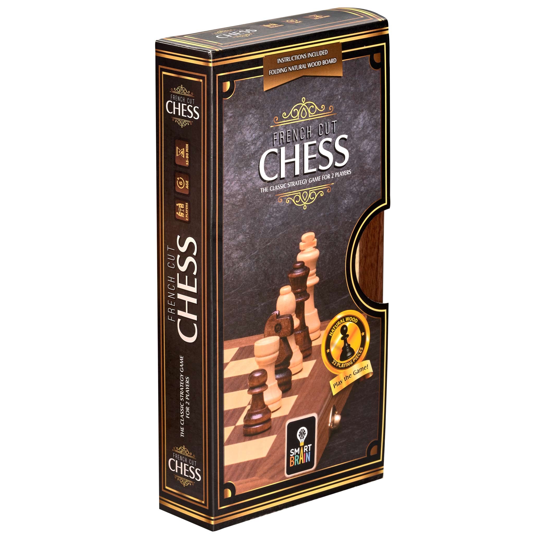 Premium French Cut Wooden Chess Set - 30cm Tournament Size - Perfect for Home, Office & Gifting - Classic Strategy Board Game for Adults & Kids