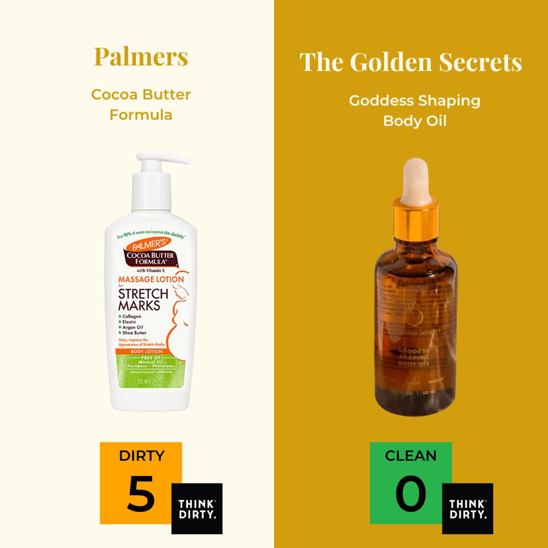Golden Secrets Goddess Shaping Body Oil 50ml - Firming & Toning for Smooth Skin | Perfect for Massage & Post-Workout Recovery