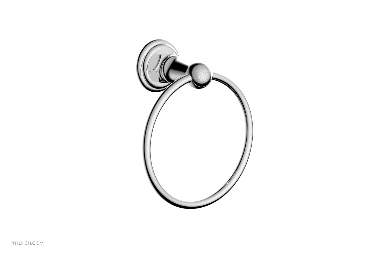 HEX TRADITIONAL Chrome Towel Ring - 7.5