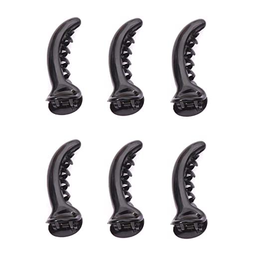 Ma Gayatri Traders Women's Salon Black Metal Duckbill Hair Clips Set - 12 Pack | Hair Accessories for Styling, Updos & Everyday Use