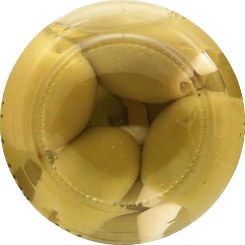 Mezzetta Garlic Stuffed Green Olives - 6 oz Jar | Premium Italian Appetizer for Charcuterie Boards, Martini Garnish & Mediterranean Cooking