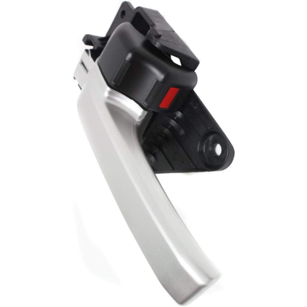 Toyota Tundra Interior Door Handle Front & Rear Driver Side Silver Lever (2007-2018) with Door Lock Button - Compatible with All Submodels | Replacement Part for Car Door Repair & Upgrade
