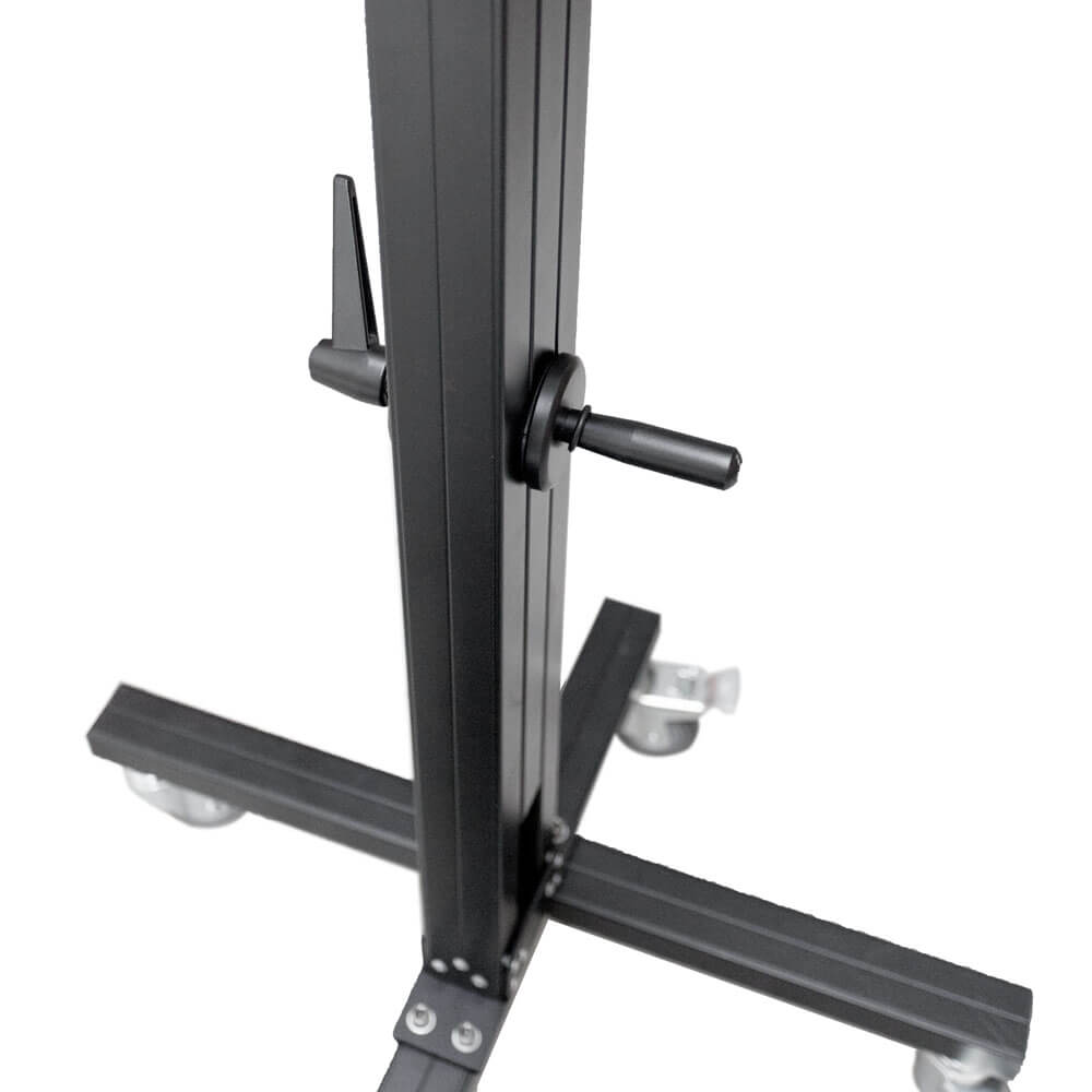 Heavy Duty Parallelogram Flamingo Wheeled Boom Stand - Professional Adjustable Microphone Stand for Studio, Stage & Live Performances