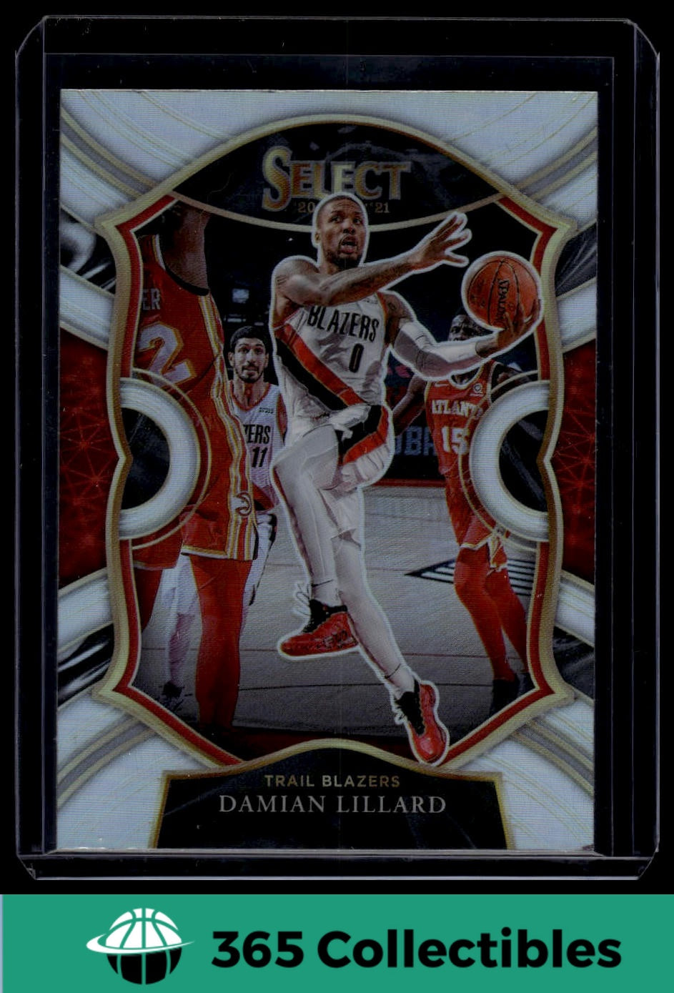 2020-21 Panini Select Damian Lillard Silver Prizm #24 NBA Basketball Card - Portland Trail Blazers Collectible for Sports Memorabilia & Trading Card Enthusiasts