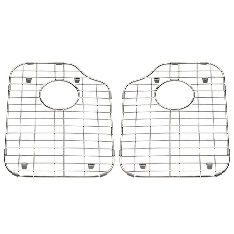 2 Pack 17x12 Inch Stainless Steel Sink Grid Drainer - Durable Bottom Rack for Kitchen Sink Organization & Dish Drying
