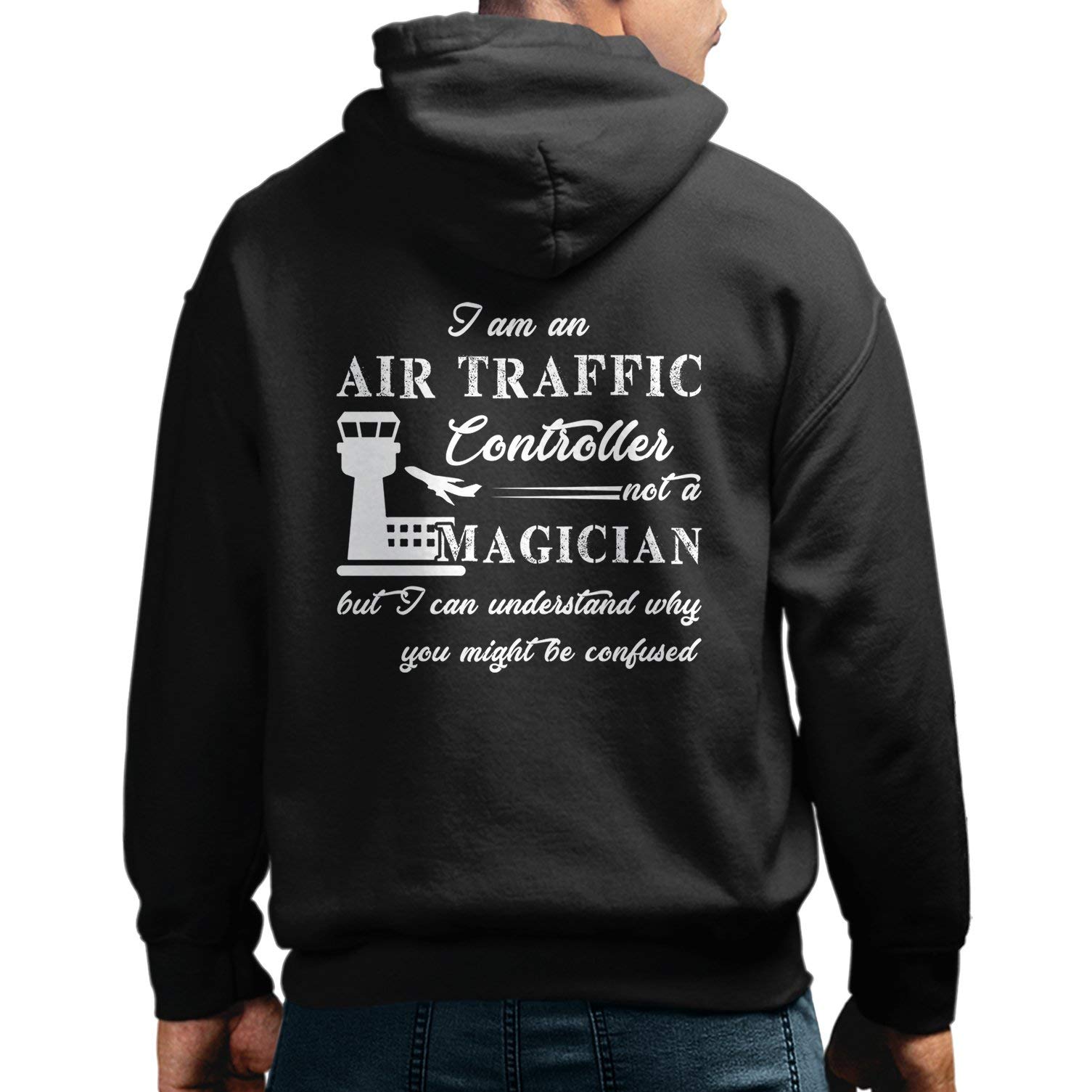 Air Traffic Controller Pullover Hoodie - Funny I Am Not A Magician Hooded Sweatshirt for Men & Women | Perfect for Aviation Enthusiasts, Gifts & Casual Wear
