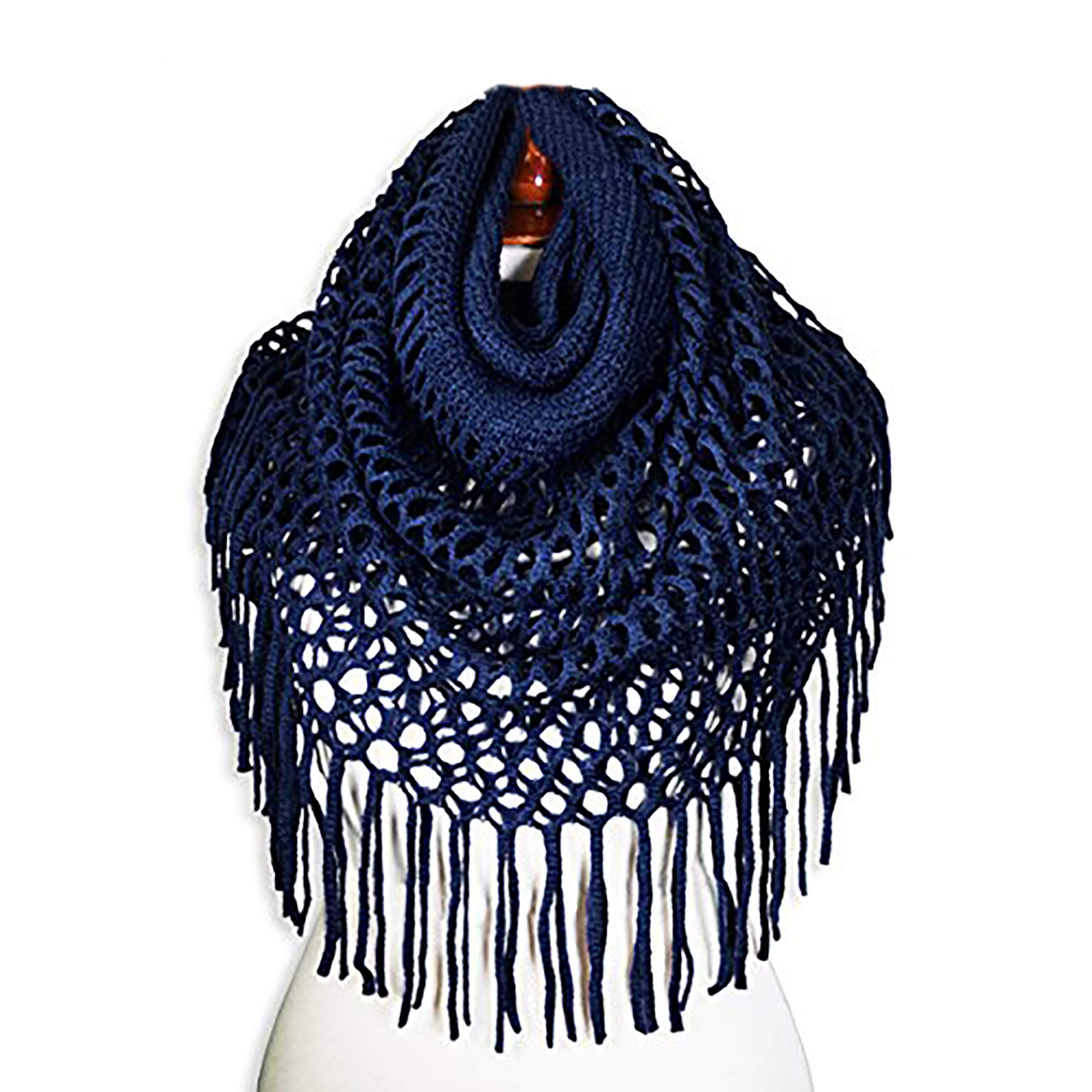 Basico Infinity Scarf - Soft Crochet Knit Winter Scarf for Women | Cozy Fashion Accessory for Cold Weather, Outdoor Activities & Holiday Gifts