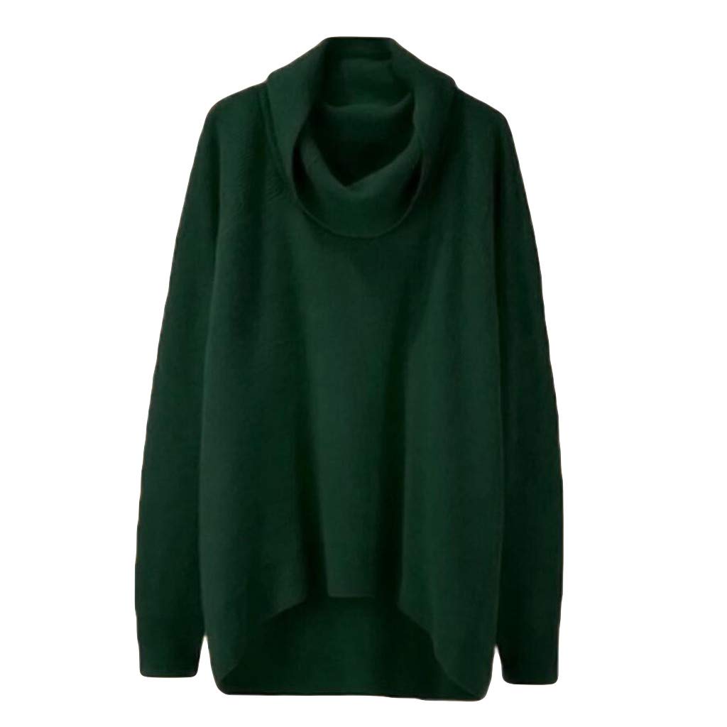 Eduavar Women's Turtleneck Oversized Sweater - Loose Batwing Long Sleeve Chunky Knit Pullover for Winter | Cozy Casual Wear, Office Outfits & Holiday Fashion