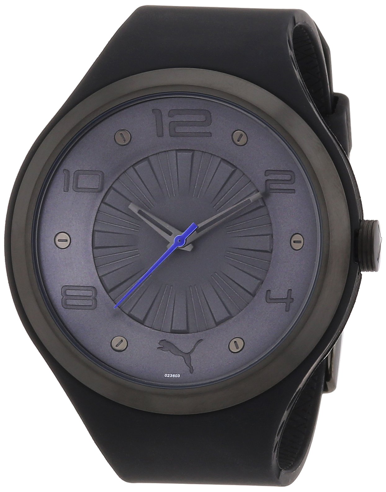 Puma Camber Black Dial Men's Watch with Black Silicone Band - Stylish Sports Watch for Running, Gym & Casual Wear | Model PU102361004