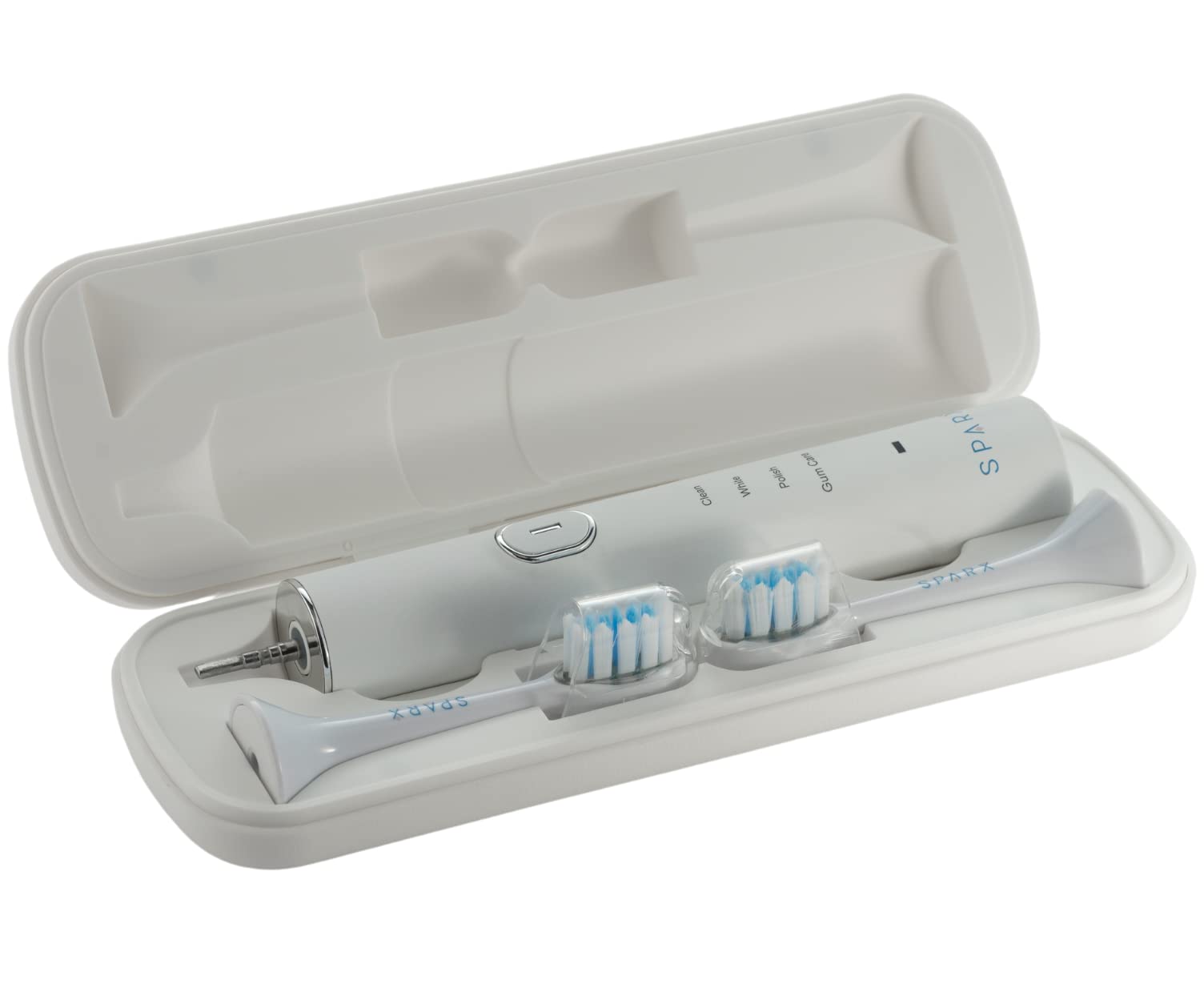 SPARX Waterproof Electric Toothbrush Travel Case - Compact & Lightweight for Oral-B, Philips Sonicare (White) | Perfect for Travel, Gym & Daily Storage | BPA-Free Hard Shell Protects Your Toothbrush
