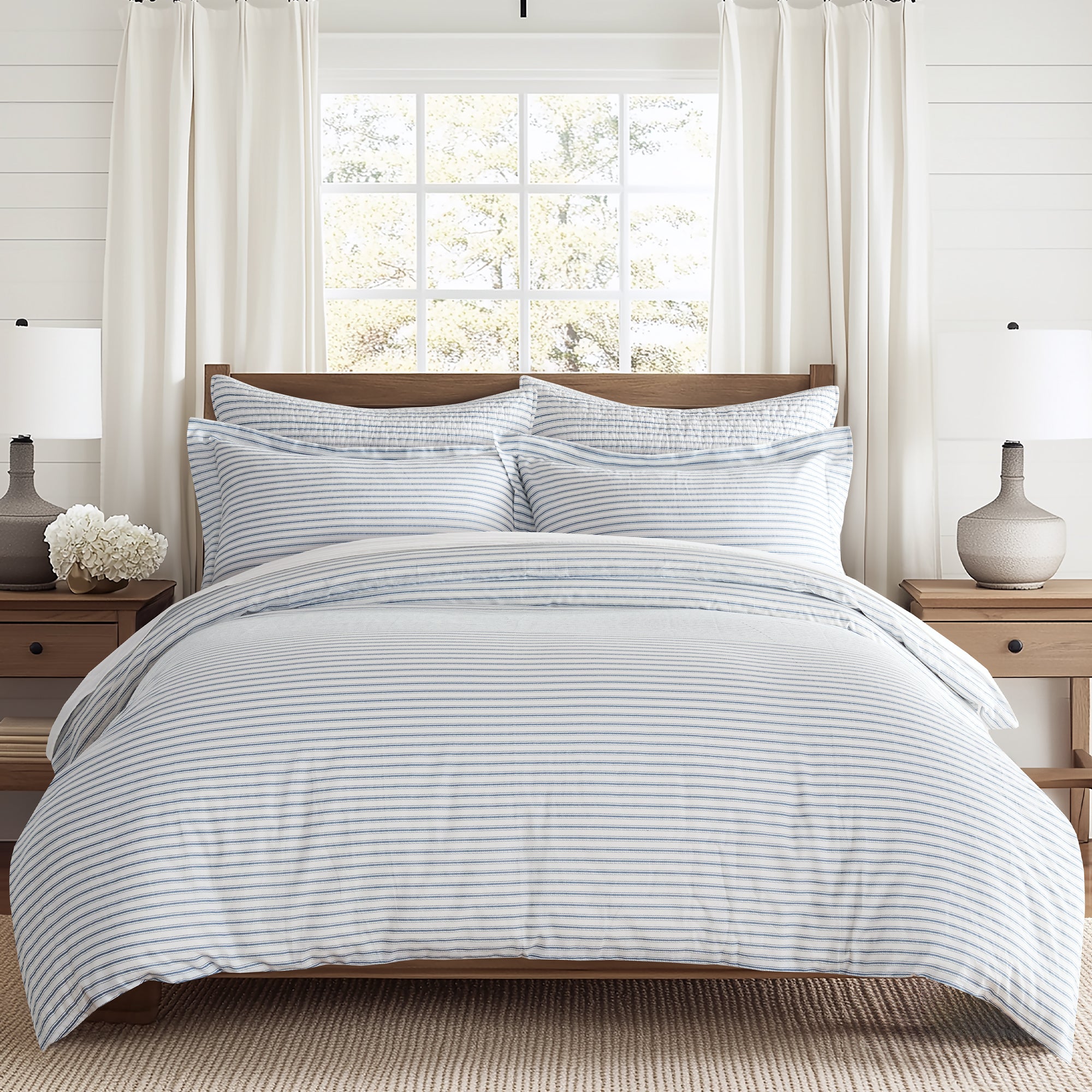 Tobago Stripe Dorm Comforter Set - Soft & Cozy Bedding Set for College Students, Twin XL Size, Includes Comforter & Pillow Shams - Perfect for Dorm Rooms, Apartments & Teen Bedrooms