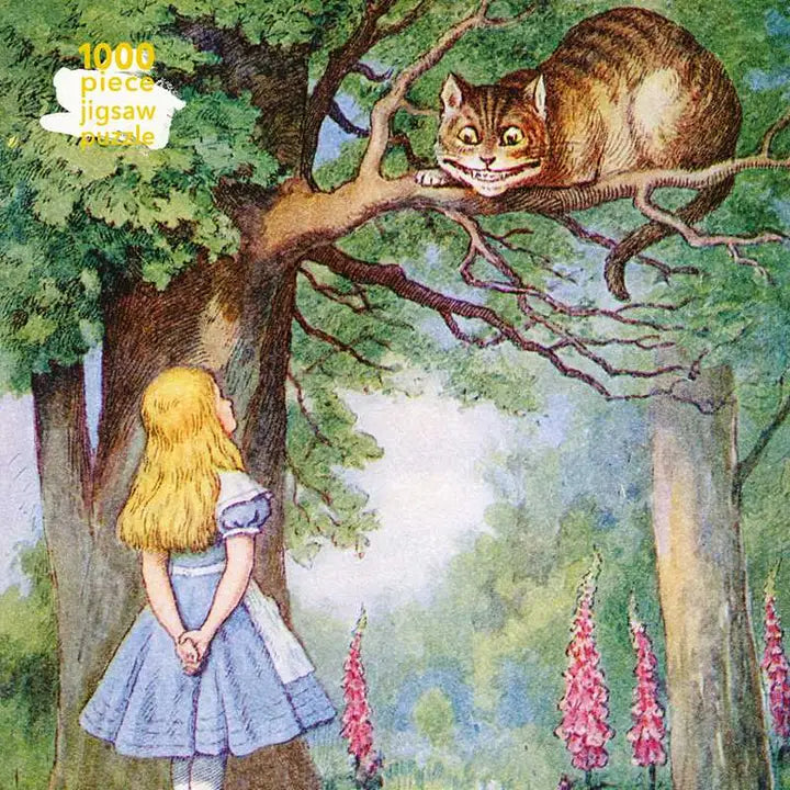 Alice and the Cheshire Cat 1000-Piece Jigsaw Puzzle for Adults - Challenging Disney Alice in Wonderland Puzzle Game for Family Game Night & Relaxation