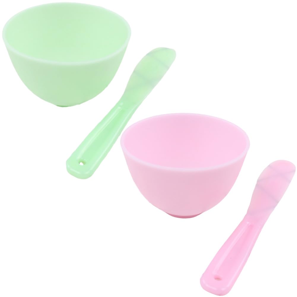 2-Piece Face Mask Mixing Bowl and Spatula Set - Professional Skin Care Mixing Tools for Spa & Facial Treatments - Esthetician Kit for DIY Masks, Creams, and Serums - Perfect for Home Spa, Salon, and Beauty Treatments