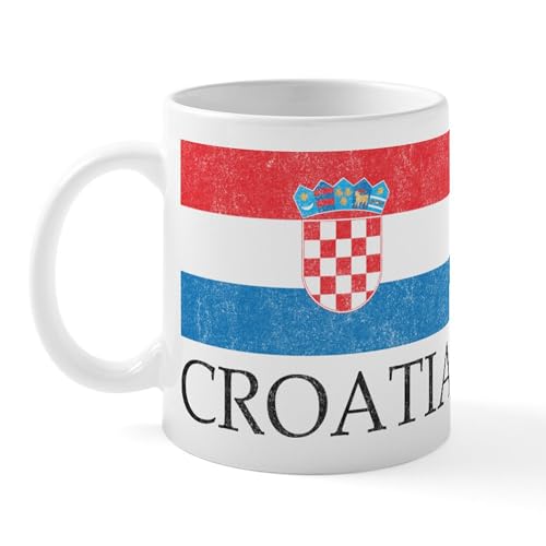White - Vintage Croatia Mug