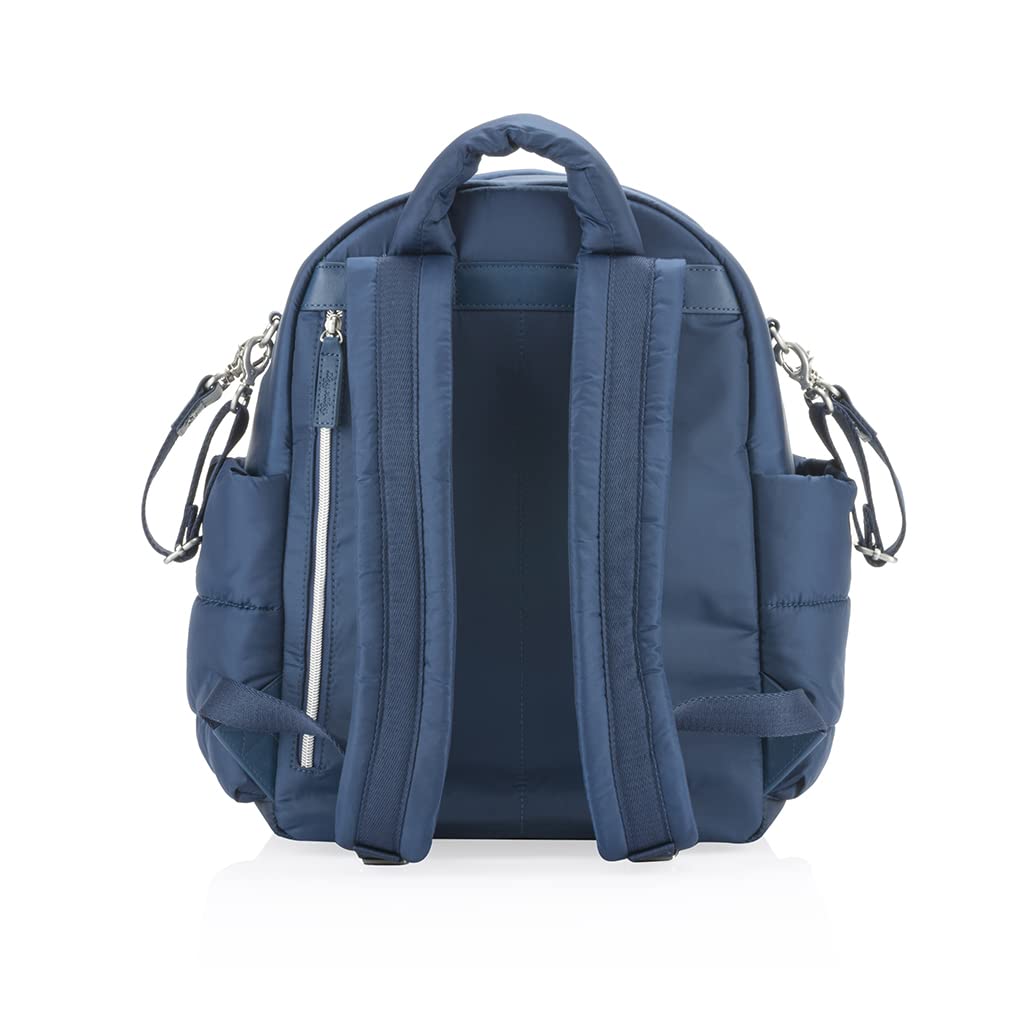 Itzy Ritzy Dream Diaper Bag Backpack - Compact Baby Backpack with 14 Pockets, Changing Pad & Stroller Straps | Waterproof Diaper Bag for Moms | Perfect for Travel, Daycare & On-the-Go Parenting (Sapphire Starlight)