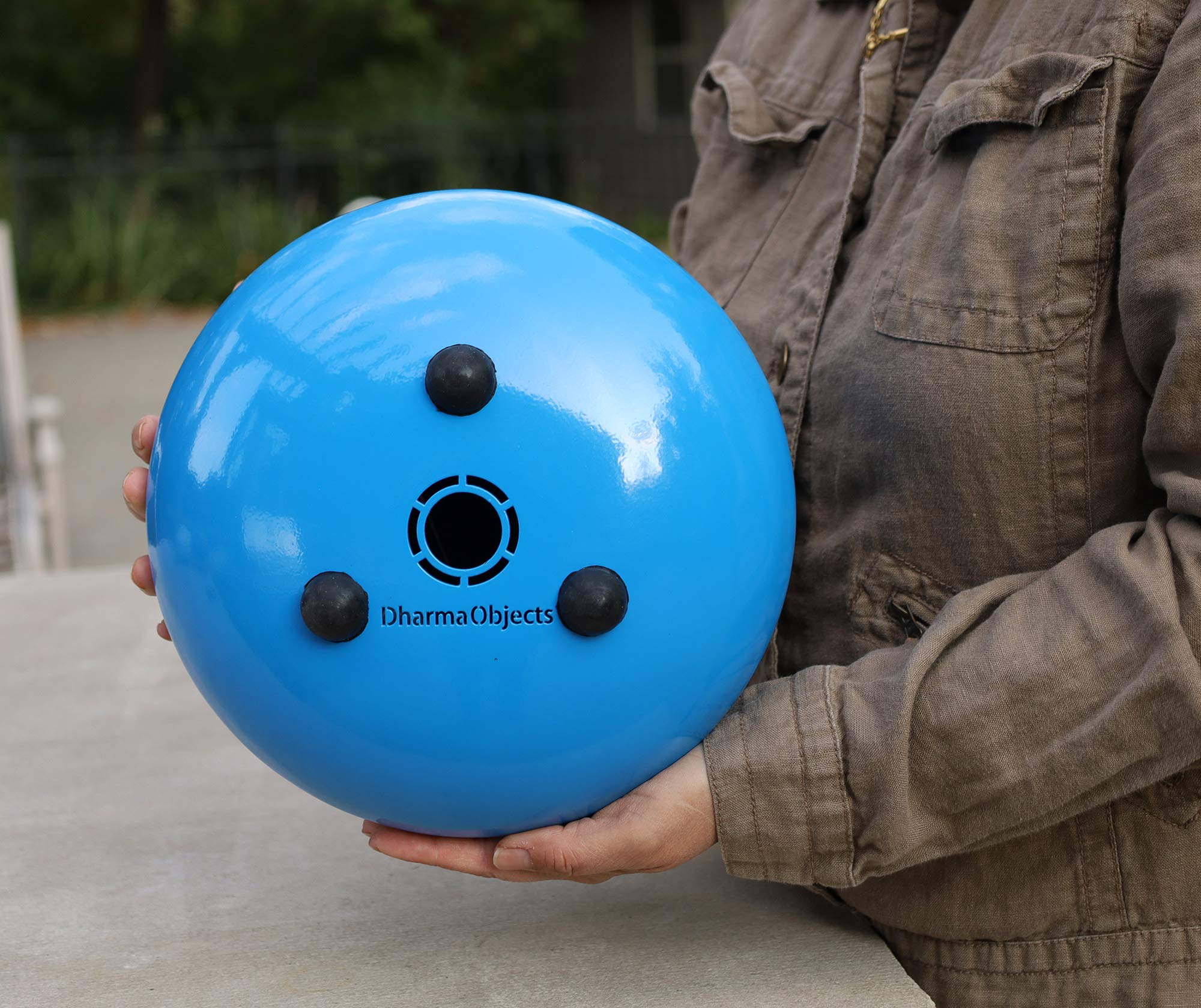 11-Note 10-Inch Steel Tongue Drum | Handpan Drum & Chakra Drum with Padded Travel Bag & Mallets | Percussion Instrument for Meditation, Yoga, Music Therapy & Relaxation (Blue)