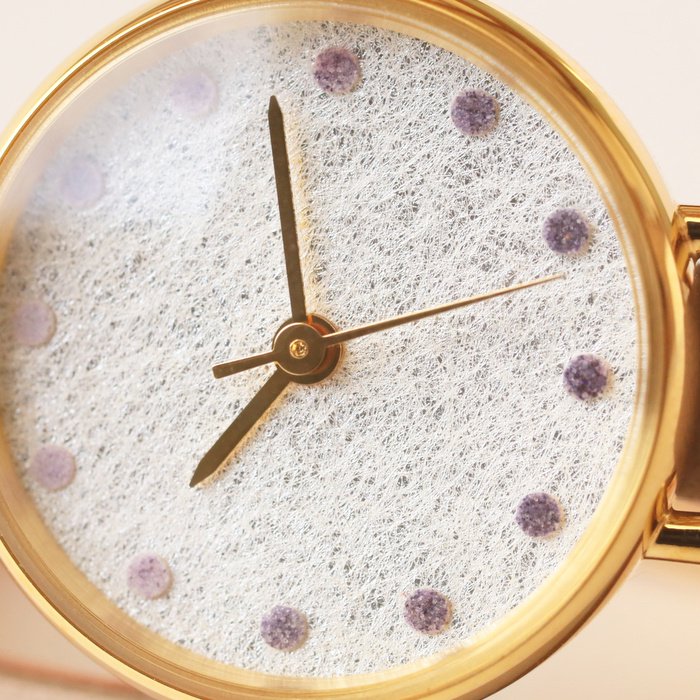 Elegant Japanese Handmade Women's Wristwatch in Wisteria Purple - Perfect for Office, Date Night & Special Occasions