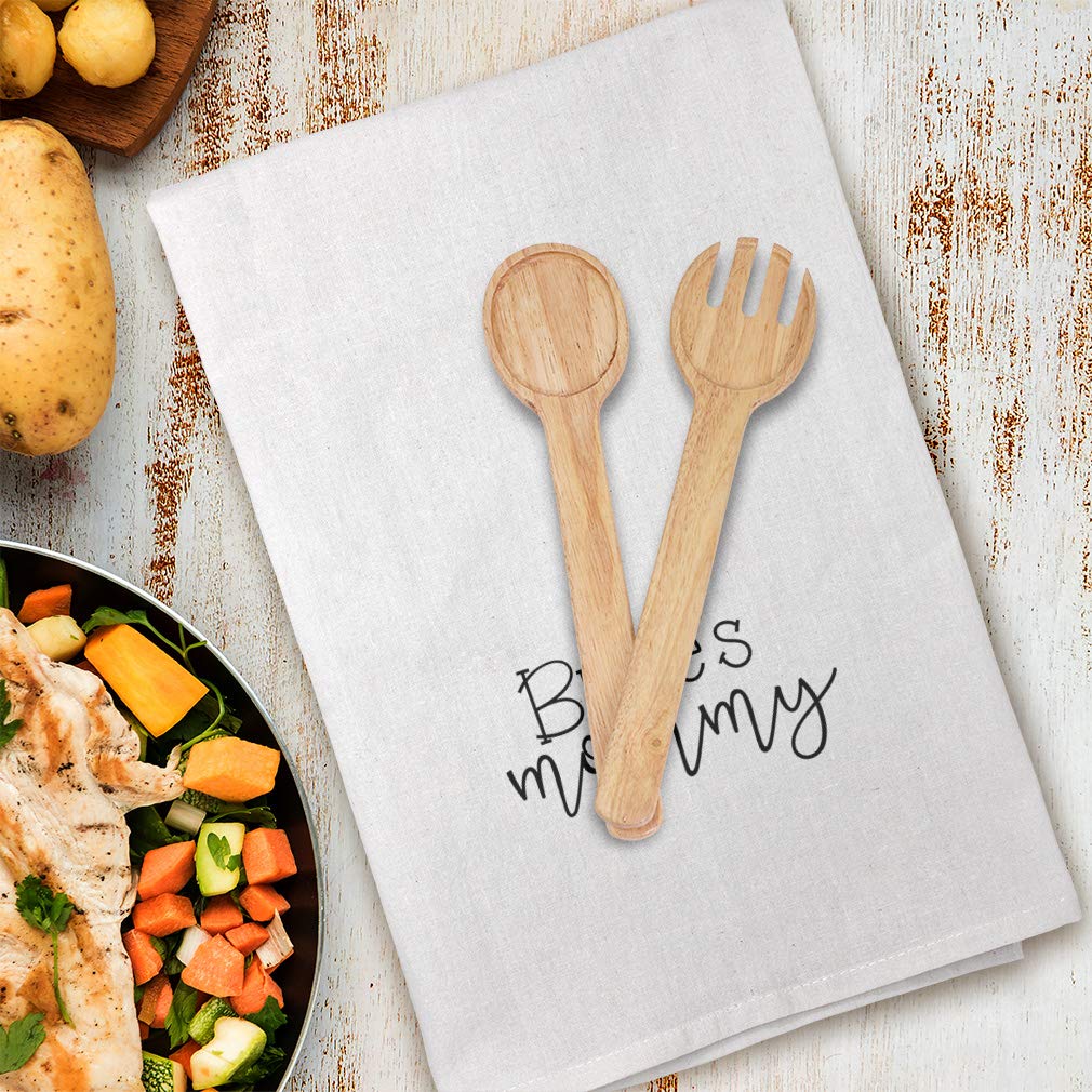 Stylish Printed Kitchen Towels for Mother's Day - Flour Sack Dish Towels with Cute Designs - Perfect Gift for Bride, Mommy & Mom - Ideal for Cleaning, Cooking & Home Decor