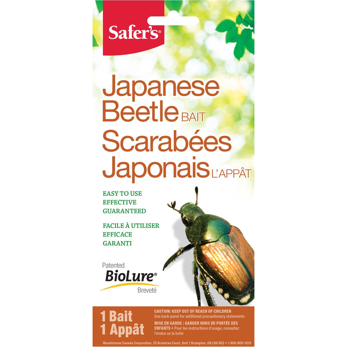 Safer's Japanese Beetle Trap Refill Bags - 2 Pack | Effective Beetle Attractant for Outdoor Pest Control | Ideal for Gardens, Lawns & Flower Beds