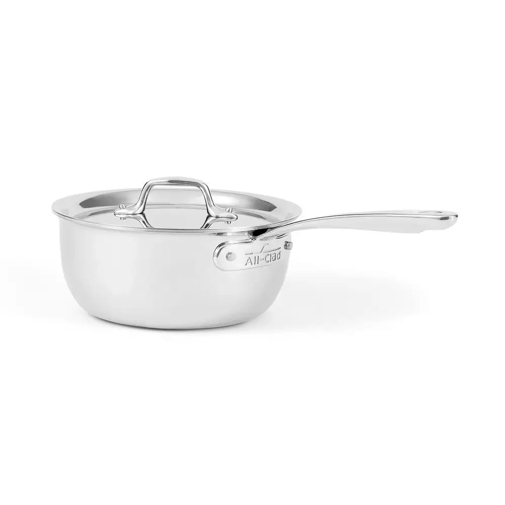 All-Clad 2.5 Quart Graphite Core Stainless Steel Saucepan with Lid - Premium Cookware for Sauces, Soups & Simmering - Perfect for Home Chefs & Professional Kitchens