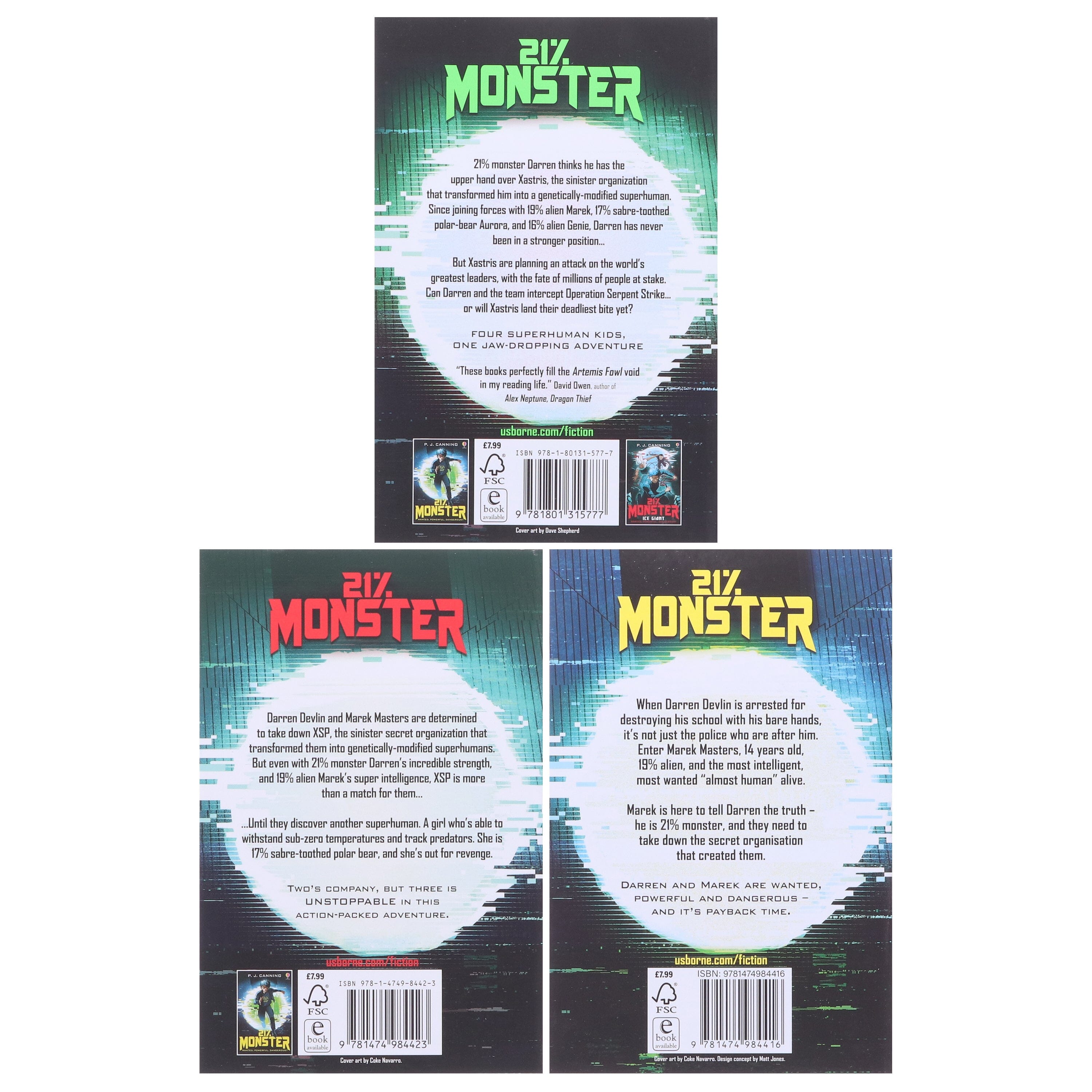 Monster Series By P J Canning - 3 Book Collection Set for Kids Ages 9-13 | Middle Grade Paperback Books | Perfect for Young Readers, Gifts & Classroom Libraries
