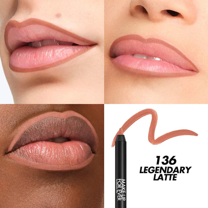 MAKE UP FOR EVER Artist Color Pencil Extreme Waterproof Lip Liner - Long-Lasting Lip Contour for All-Day Wear, Smudge-Proof & Transfer-Resistant - Perfect for Parties, Weddings & Professional Makeup Looks