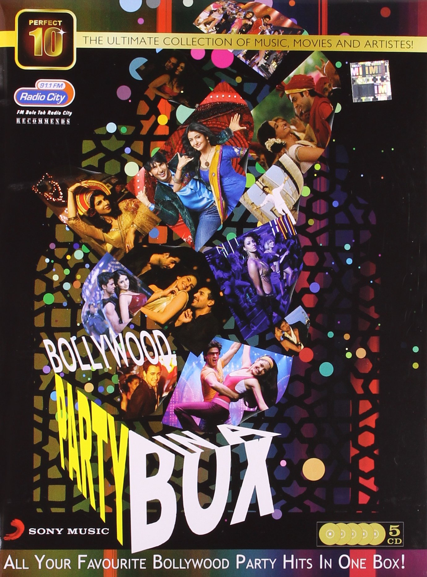 Bollywood Party in a Box - 5-Disc DVD Set for Dance Parties, Movie Nights & Indian Culture Celebrations
