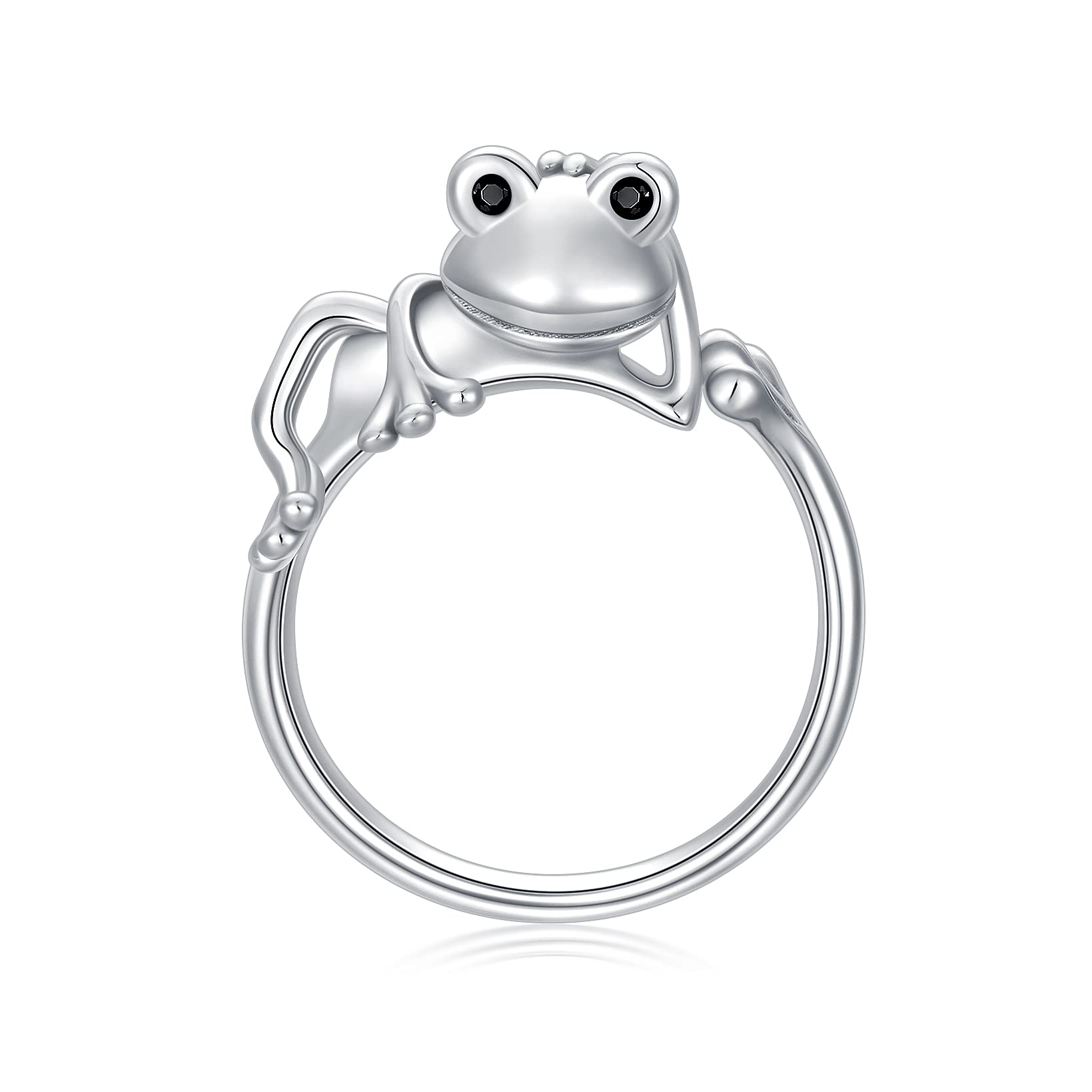 Vintage Frog Rings - 925 Sterling Silver Adjustable Animal Jewelry for Women, Girls & Men | Cute & Cool Gift for Nature Lovers, Perfect for Everyday Wear, Parties & Unique Fashion Statements