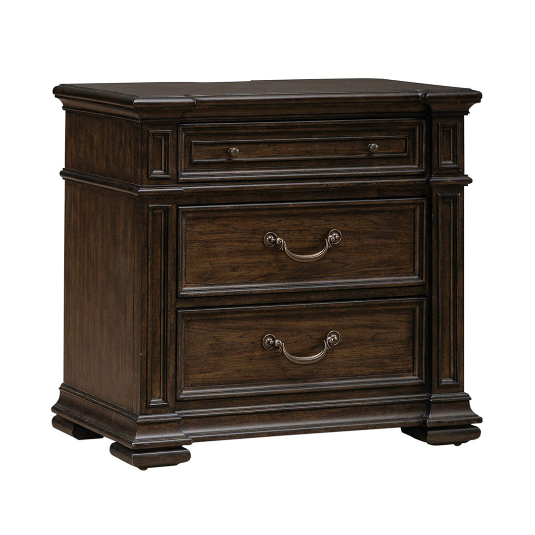 Provence Park Nightstand - Modern Bedside Table with Drawer, Wooden End Table for Bedroom, Living Room & Office - Perfect for Storage & Decor