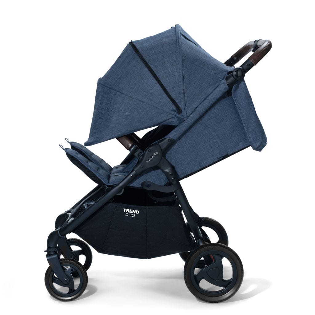 Valco Baby Duo Trend Double Stroller - Lightweight Compact Side by Side Stroller for Twins & Toddlers | Perfect for Shopping, Travel & Outdoor Adventures