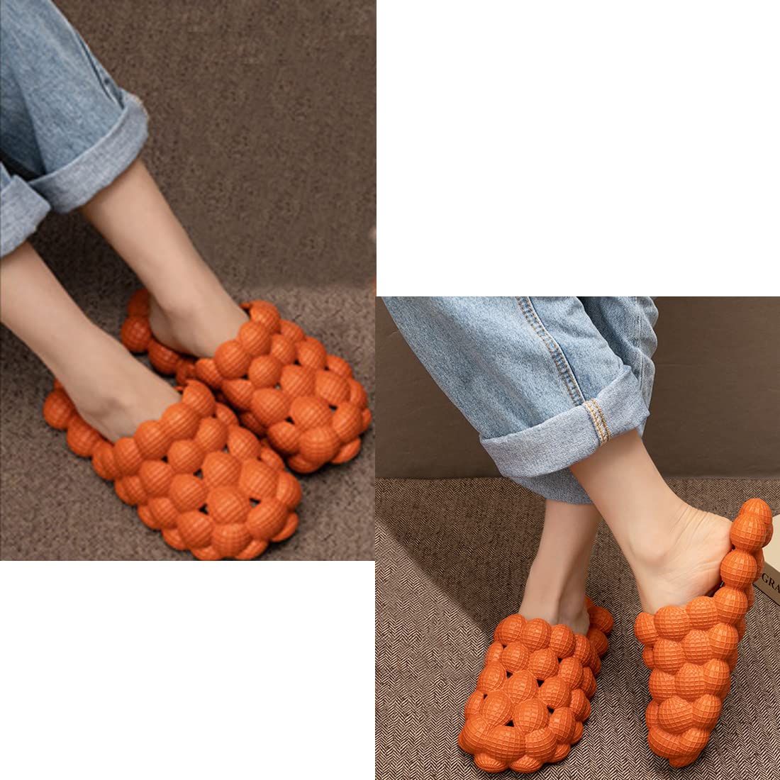 Kvikci Funny Bubble Slippers - Massaging House Shoes with Creative Bubble Pillow Design - Unisex Comfort Slides for Beach, Home & Relaxation - Perfect Spa, Lounge & Indoor Outdoor Use