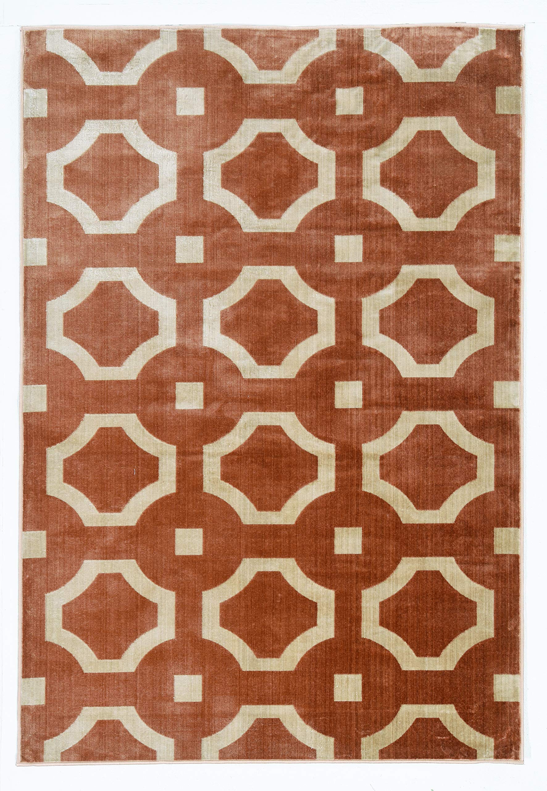 Premium Linon Griffin Forsyth Area Rug - Soft Non-Slip Living Room Carpet - Boho Chic Home Decor for Bedroom, Dorm & Office (5'x8')