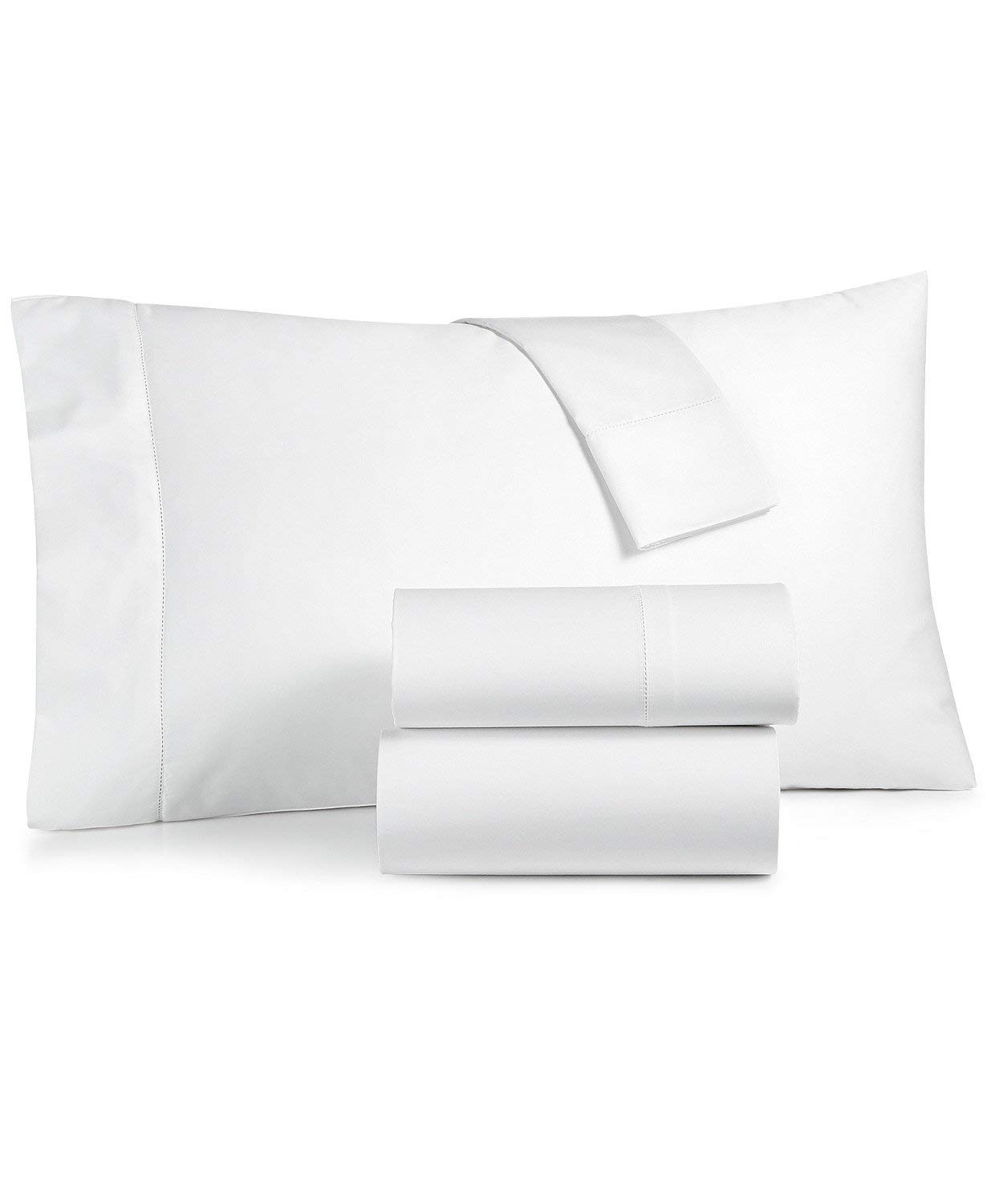 400 Thread Count 100% Cotton Queen Size Luxury Bed Sheet Set - 4 Piece Damask Weave Deep Pocket Sheets (Fits Mattress Up to 21