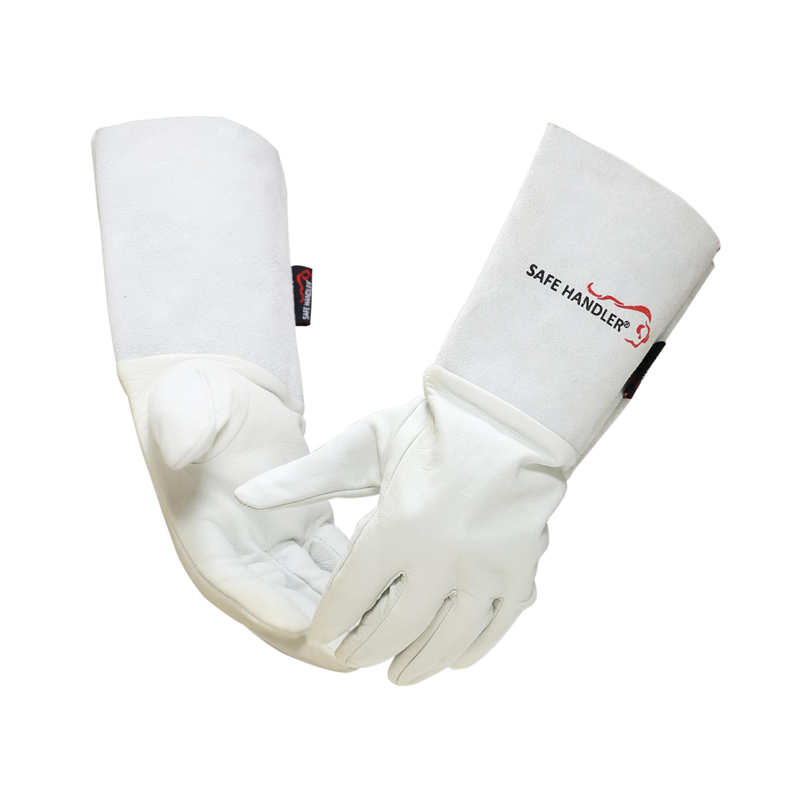 Premium TIG Welding Gloves - Heat Resistant Cowhide Gauntlets for Welding, Grilling & Fireplace Use (6
