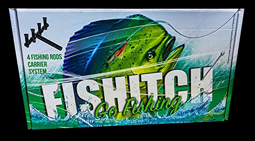 Best Car Hitch Fishing Pole Holder - Lightweight, Durable & Versatile Rod Mount for Anglers | Perfect for Road Trips, Beach Fishing & Truck Camping