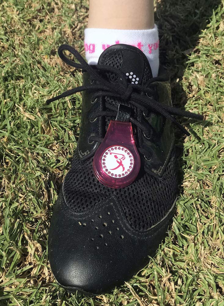 Stylish Women's Golf Socks with Bling Ball Marker & Color Clip - Perfect for Golf Tournaments & Casual Play