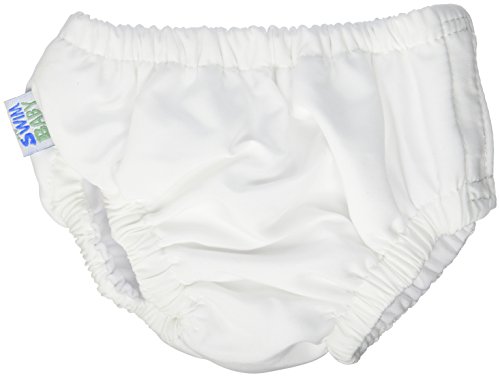 Baby Swim Diaper Small - White for Pool & Beach Fun