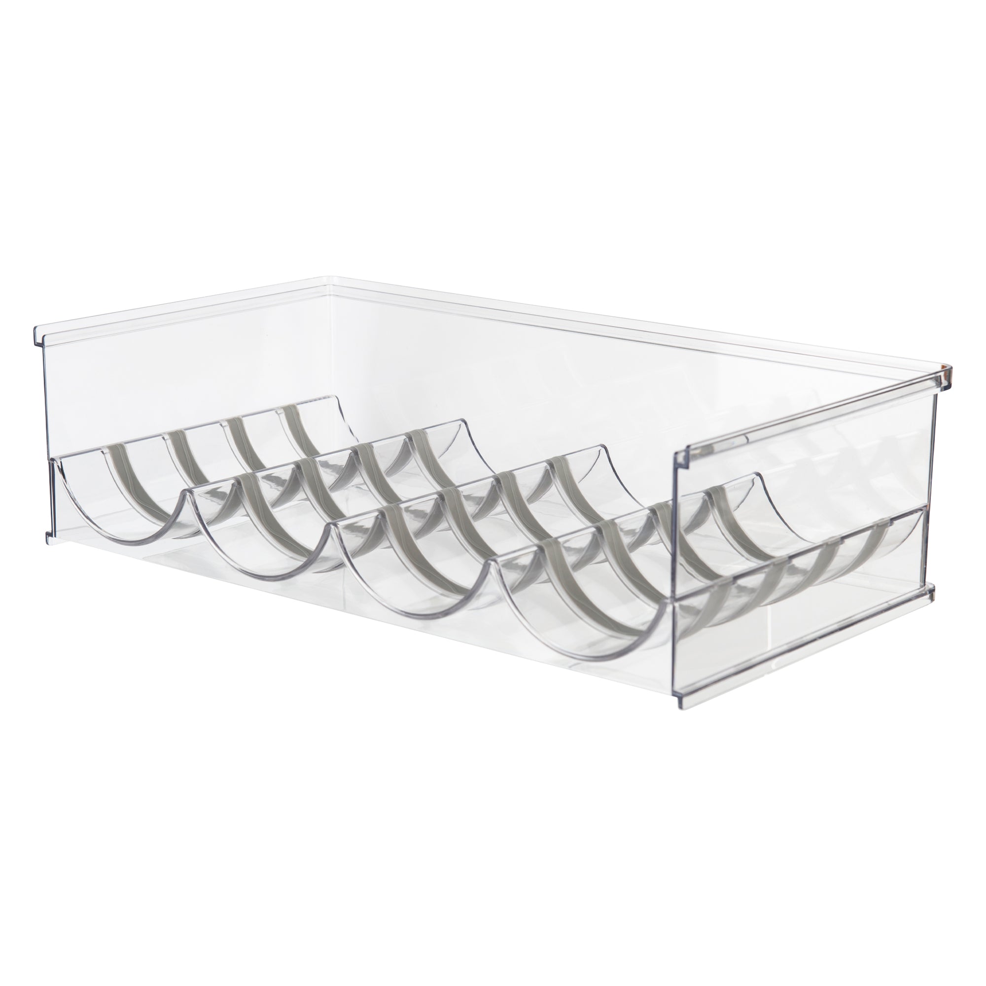 Large Stackable Bottle Organizer for Kitchen, Bathroom, or Garage Storage - Space Saving Solution for Water Bottles, Cleaning Supplies & More