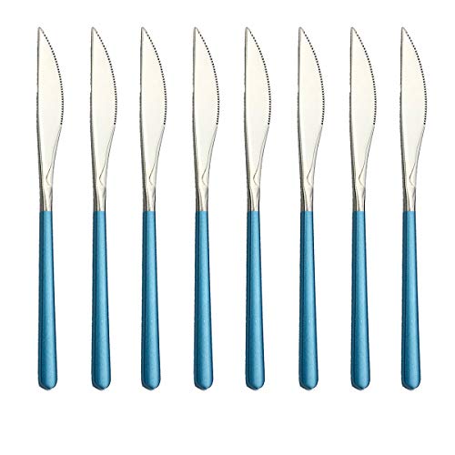 Blue Silver Dinner Knife 8p