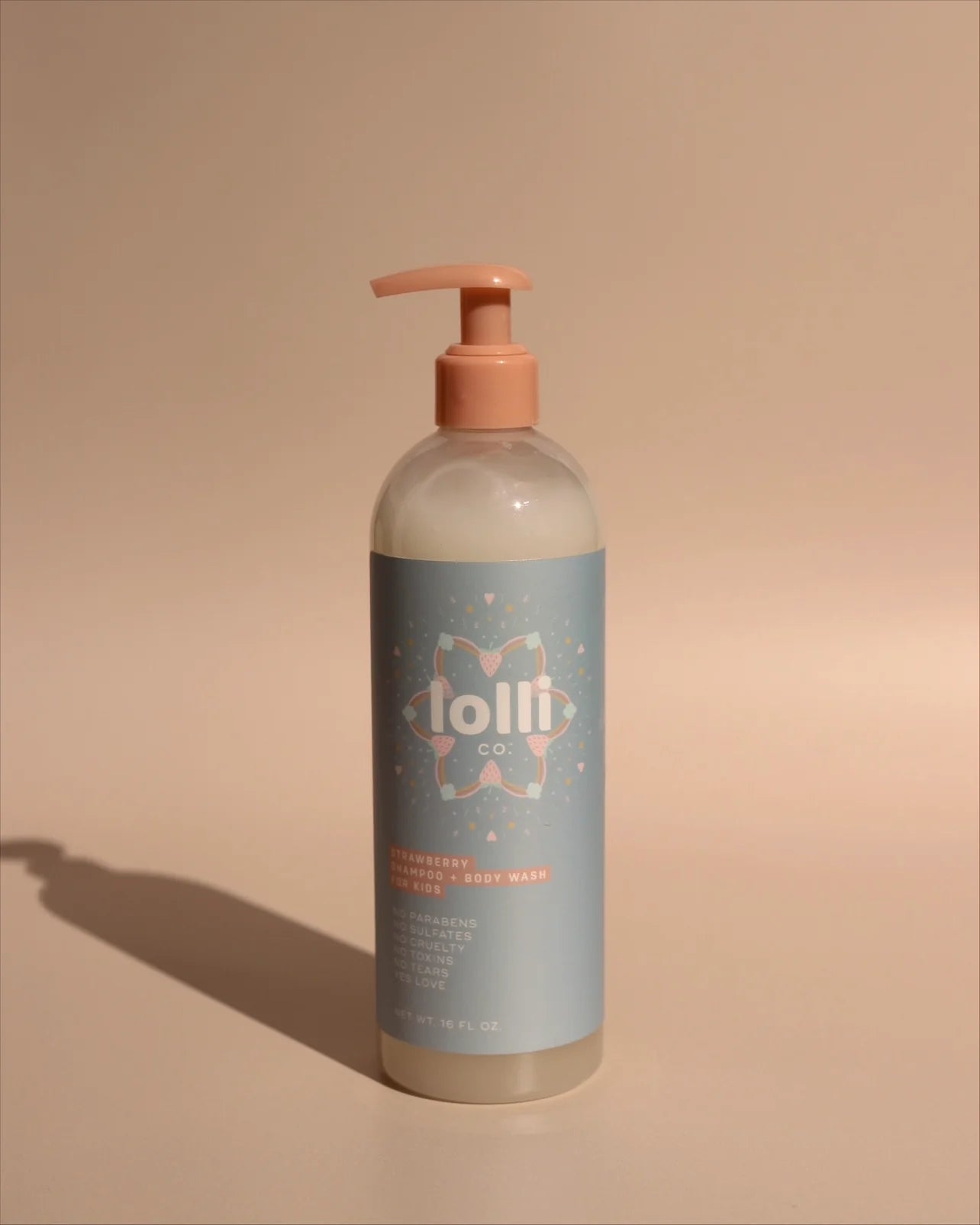 Organic Strawberry Shampoo & Body Wash for Kids - Gentle 2-in-1 Hair & Skin Cleanser - Sulfate-Free, Tear-Free Formula - Perfect for Bath Time & Sensitive Skin