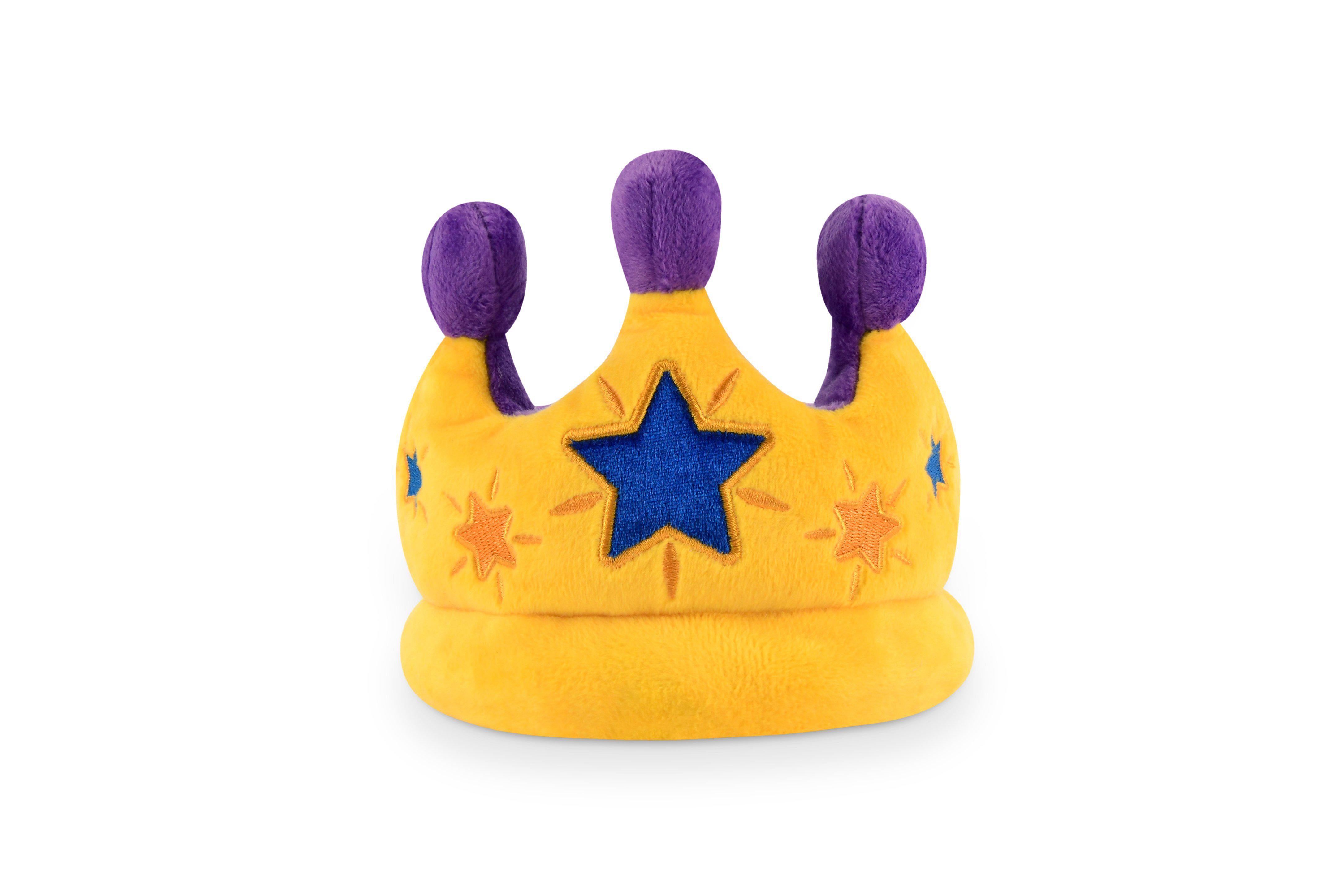 Party Time! Plush Dog Crown for Pets - Perfect for Birthday Celebrations, Costume Parties & Photo Shoots