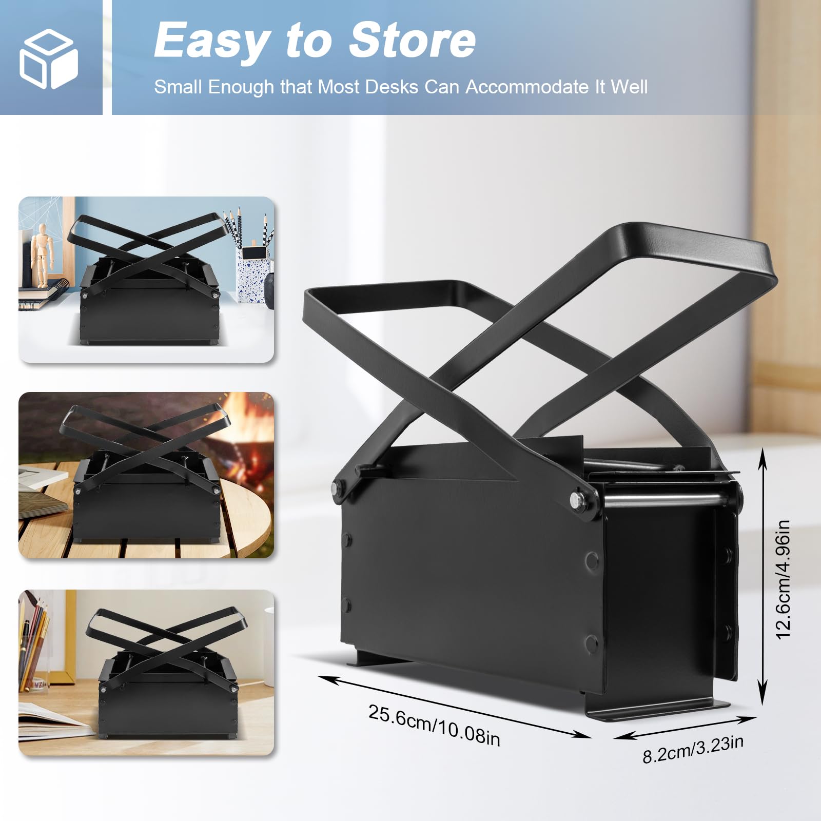 Eco-Friendly Newspaper Briquette Maker Machine - DIY Paper Log Brick Press for Recycling, Fuel & Heating | Perfect for Fireplace, Wood Stove & Camping (Home Tool)