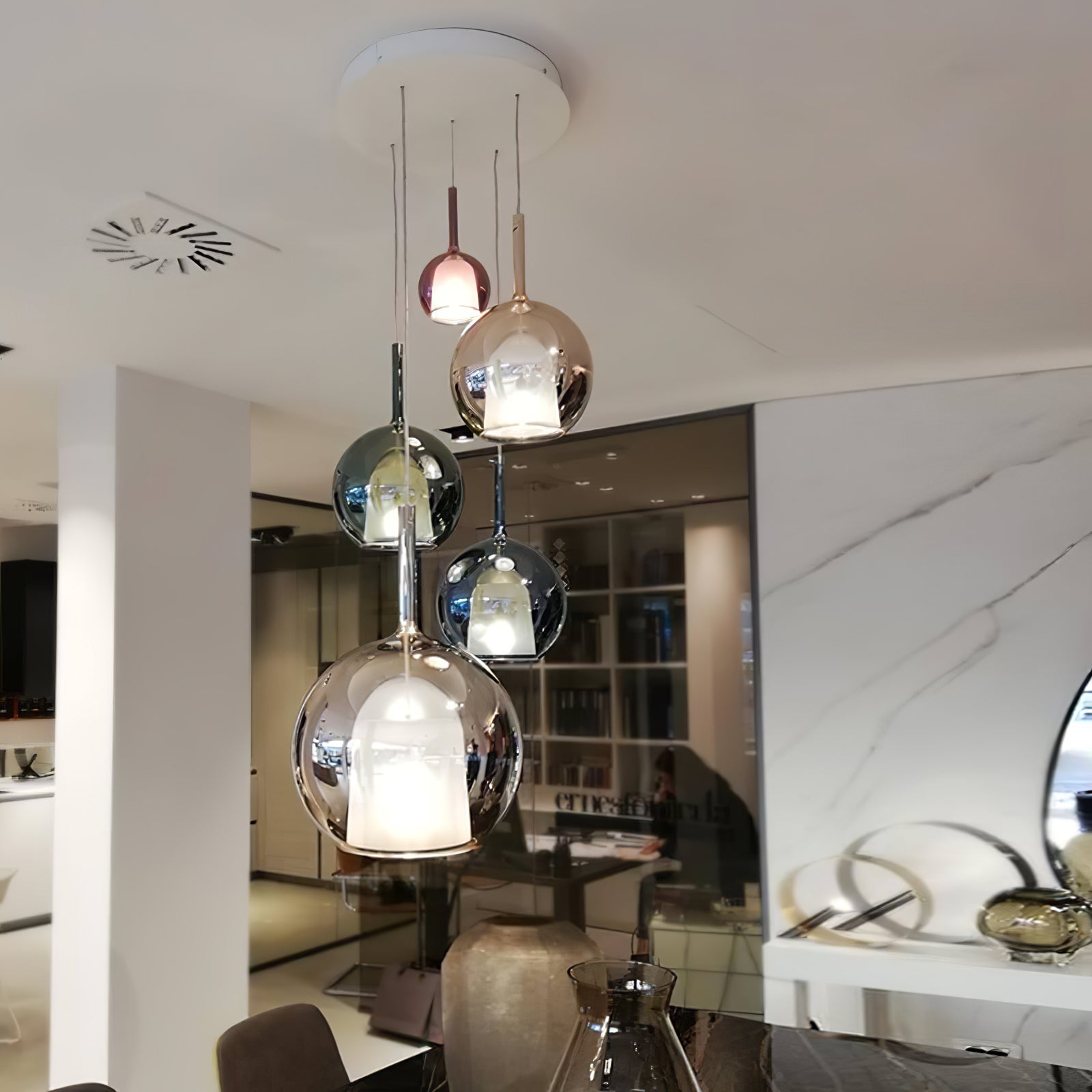 Modern Glo Pendant Light - Elegant Hanging Fixture for Kitchen Island, Dining Room & Bedroom - Dimmable LED Chandelier with Adjustable Height - Perfect for Home Decor & Interior Lighting