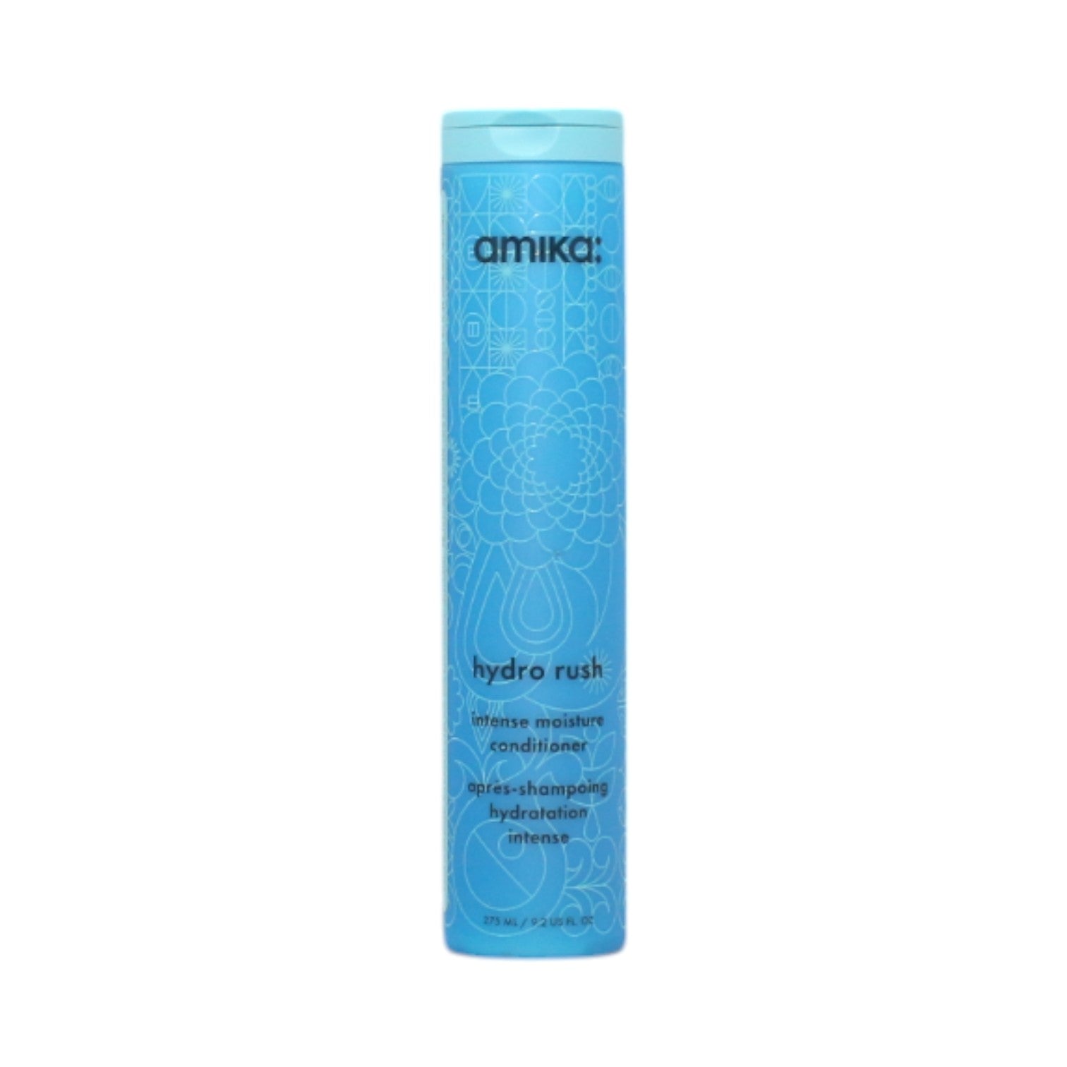 Amika Hydro Rush Intense Moisture Conditioner 9.2 oz | Deep Hydrating Hair Treatment for Dry, Damaged Hair | Salon-Quality Leave-In Conditioner for Soft, Shiny Locks - Perfect for Daily Use & Post-Color Care