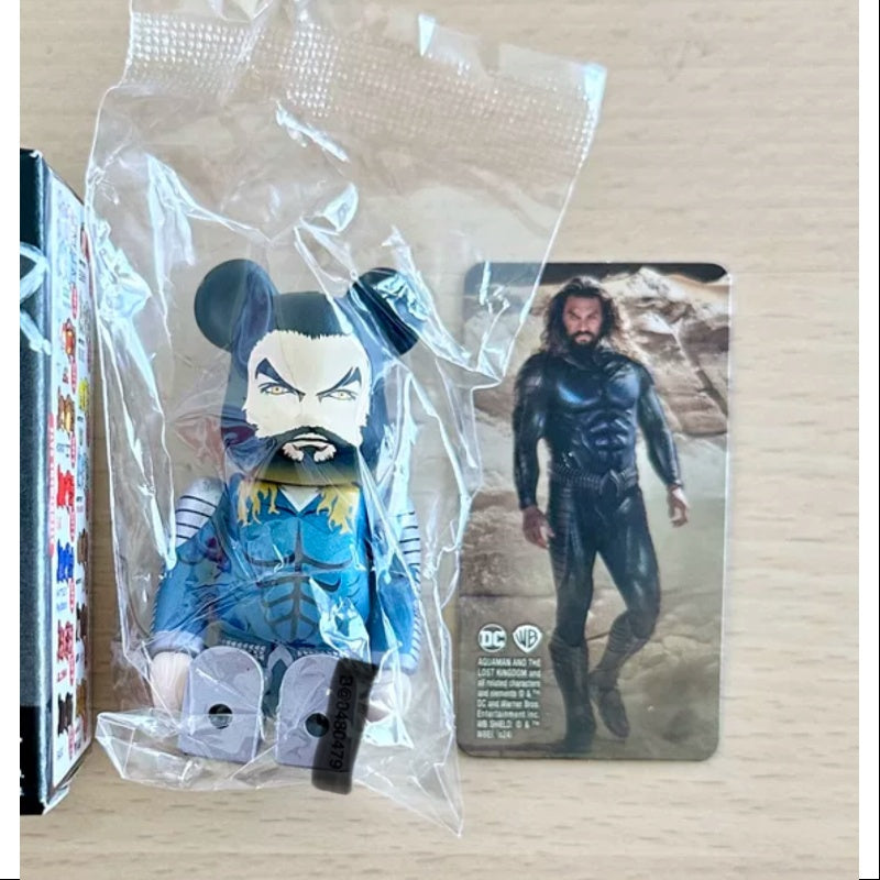 Bearbrick Series 48 Hero Aquaman 100% Collectible Figure - Limited Edition Vinyl Art Toy for Superhero Fans & Collectors | Perfect for Display, Gifts, and Home Decor