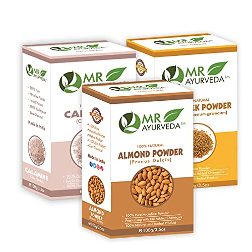 Almond Powder + Calamine Clay Powder + Fenugreek Powder