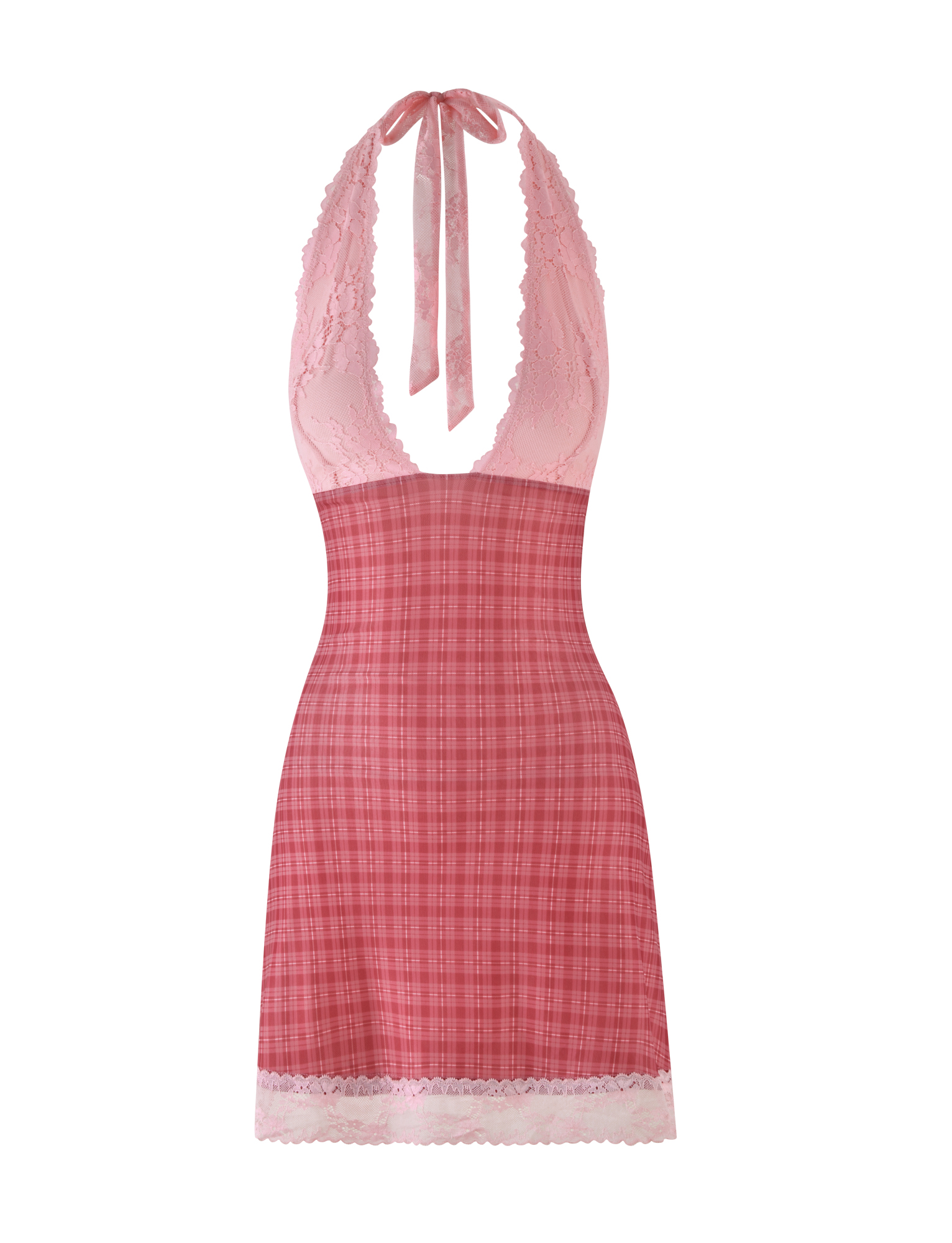 Navia Women's Red Check Dress - Stylish Floral Print Casual Summer Dress for Outdoor, Party & Vacation