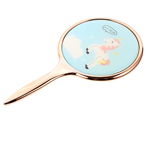 FOMIYES Portable Handheld Vanity Mirror - Compact Travel Makeup Mirror for Women & Girls, Perfect for Home, Travel, and On-the-Go Touch Ups